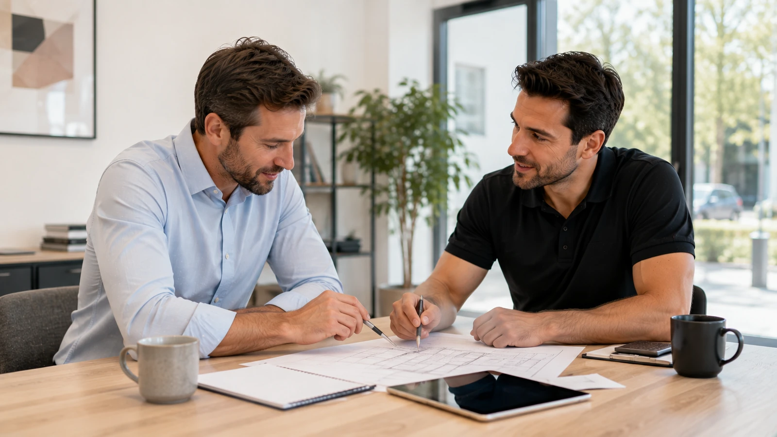 Échange entre entreprises locales